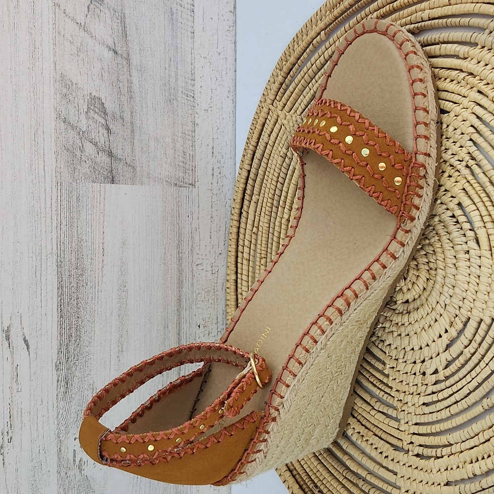 NWOT ADRIENNE VITTADINI "CHARMING" ESPADRILLE WEDGE SANDALS - Picture 12 of 12